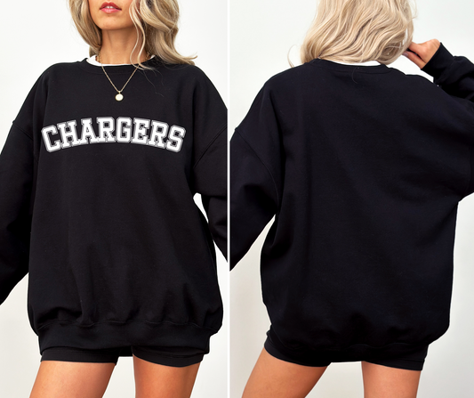 Chargers Black and White Sweatshirt